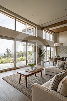 Interior of empty living space