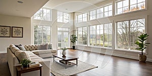 Interior of empty living space