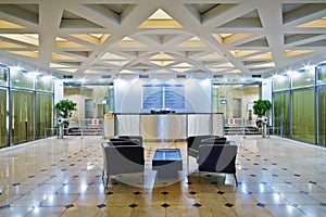 Lobby at office building photo