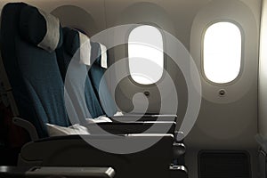 Empty long leg seats are available on the aircraft window seat