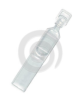 Empty lubricant eye drops vials