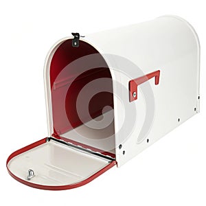 Empty Mailbox isolated on white background