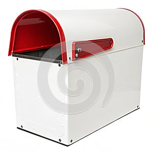 Empty Mailbox isolated on white background