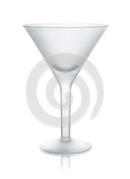 Empty matt martini glass photo