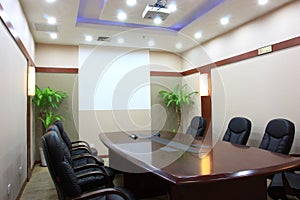 Empty meeting room