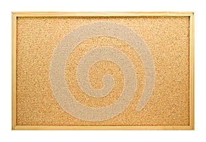 Empty memo board in closeup