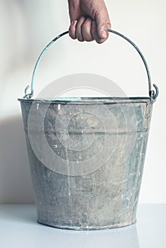 Empty Metal Bucket
