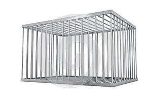 Empty metal cage