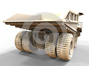 Empty mining truck illustration