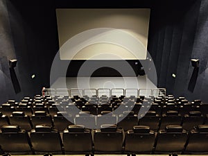 empty modern cinema hall