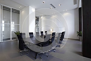 Empty Modern meeting room