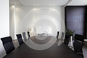 Empty Modern meeting room