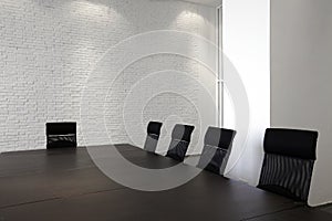 Empty Modern meeting room