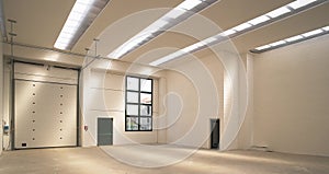 Empty modern warehouse