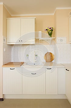 Rustique white kitchen photo