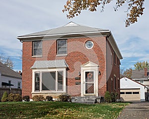 Empty Modest Brick House