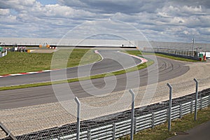 Empty motorsport racetrack