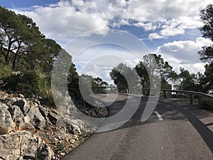 Empty mountain road, Mallorca