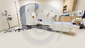 Empty MRI Machine in a hospital room