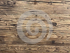 Empty natural brown wooden background