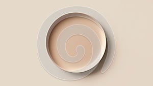 Empty Neutral Toned Plate