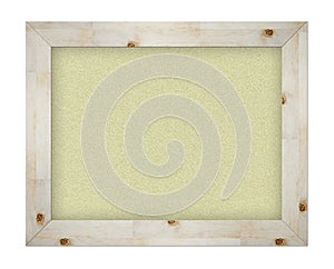 Empty office cork notice board