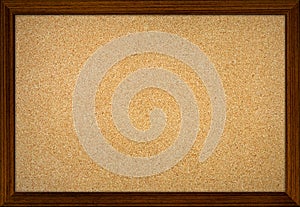 Empty office cork notice board