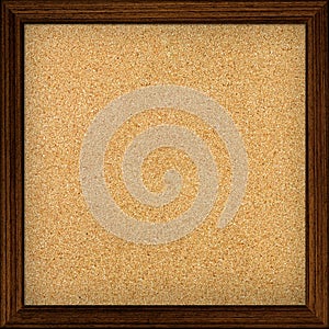 Empty office cork notice board