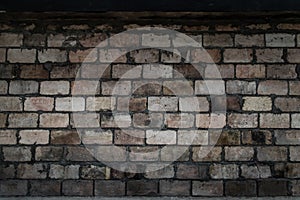 Empty Old Brick Wall Texture. Background of the old red brick walls. Rustic style