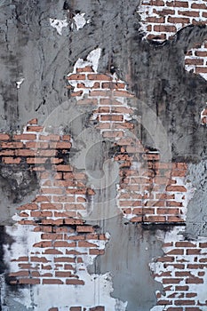 Empty old brick wall texture