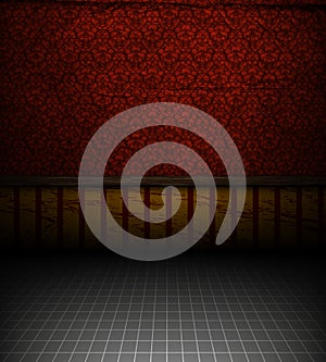 Empty old grungy room