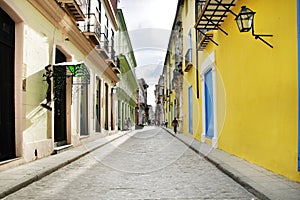 Empty old Havana street