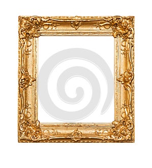 Empty old painting frame