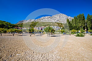 Empty Omis Beach - Dalmatia, Croatia