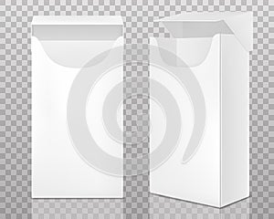 Empty open pack of cigarettes