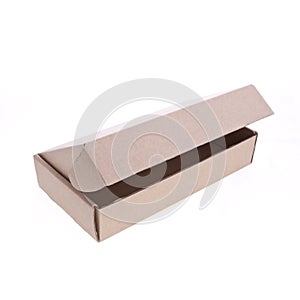 Empty open paper box