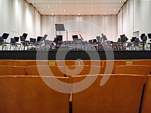 Empty orchestra stage