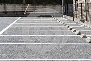 Empty Outdoor car parking space