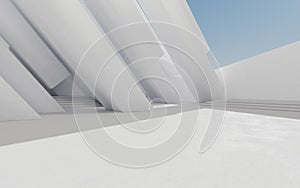 Empty outdoor ground background, 3d rendering