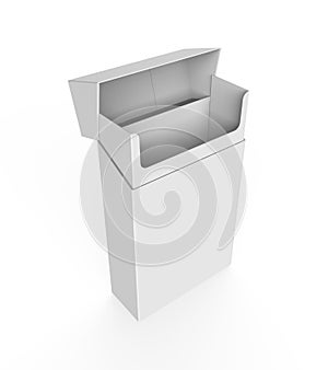 Empty Pack of Cigarettes Isolated