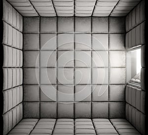 Empty Padded Cell With Open Door