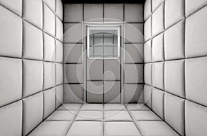 Empty Padded Cell Shut Door