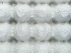 Empty paper egg container, Texture top view