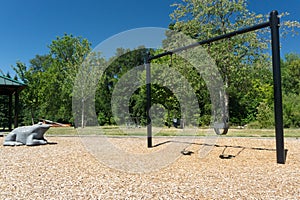 Empty Park Swings