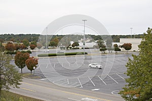 Empty parking lot