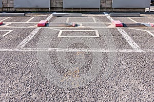 Empty parking lot