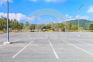 Empty parking lot