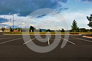 Empty parking lot