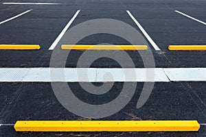 Empty parking lot, Public carpark, Outdoor parking. photo