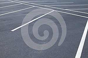 Empty parking spaces